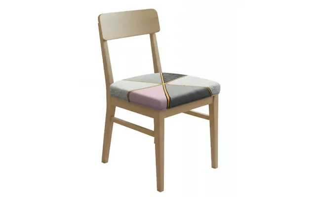Anyseat Grey And Pink With Gold Linear Print Chair Cover Stretch Washable Removable Seat Cover For Dining & Kitchen