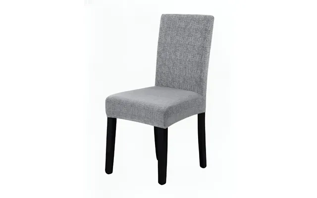 Anyseat Grey Black Writing Design Chair Cover Elastic Slipcover With Anti Dirt Protection For Dining Room - Kitchen