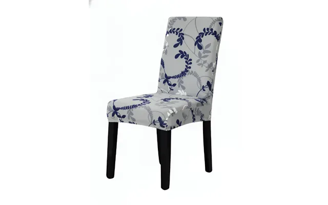 Anyseat Grey Leaf Vines Design Chair Cover Elastic Slipcover With Anti Dirt Protection For Dining Room - Kitchen