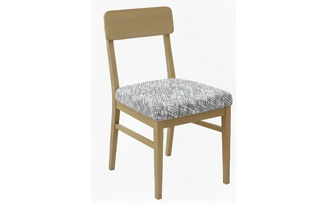 Anyseat Grey Random Lines Stretch Print Chair Cover Stretch Washable Removable Seat Cover For Dining & Kitchen
