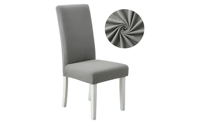 Anyseat Grey Waterproof Chair Cover Corn Kernel Pattern Stretch Slipcover For Dining Room