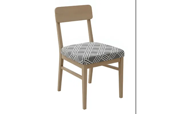 Anyseat Grey White Macro Knitted Design Print Chair Cover Stretch Washable Removable Seat Cover For Dining & Kitchen