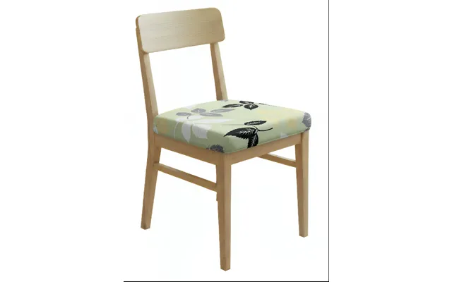 Anyseat Light Green Leaf Print Chair Cover Stretch Washable Removable Seat Cover For Dining & Kitchen