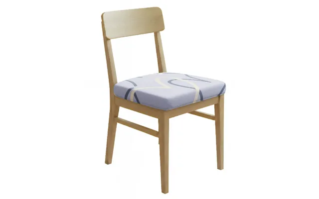 Anyseat Light Purple Simple Heart Print Chair Cover Stretch Washable Removable Seat Cover For Dining & Kitchen