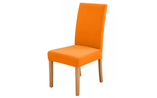 Anyseat Orange Velvet Dining Chair Cover Plush Stretchable Slipcover For Kitchen & Dining Room Chairs