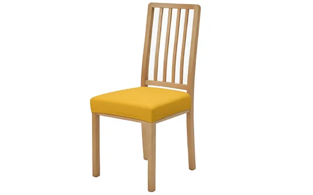 Anyseat Plain Yellow Stretch Chair Cover Washable - Removable Dining & Kitchen Seat Protector