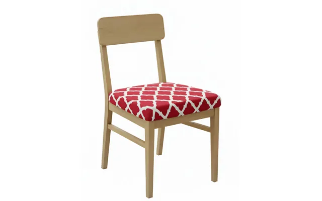 Anyseat Red White Print Chair Cover Stretch Washable Removable Seat Cover For Dining & Kitchen