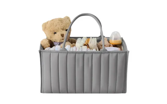 Anysort Mommy Diaper Bag Rectangular Line Pattern Basket Storage Stackers And Caddies Storage Organizer - Brown