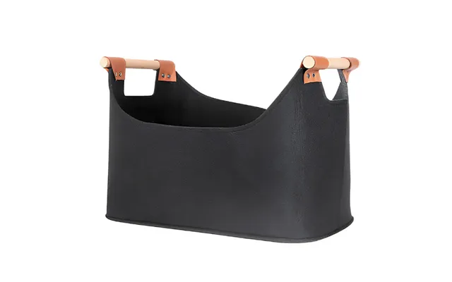 Anysort Storage Bag Black Basket Fire Wood Fruit Vegetable Flower Plant Organizing Rack Container