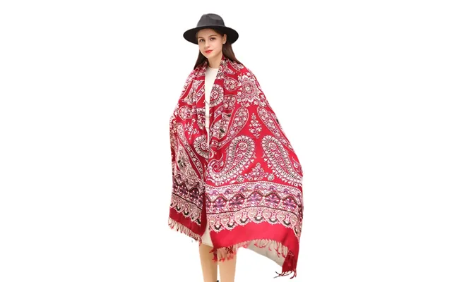 Anyyou 100% Merino Wool Claret Silk Satin Large Winter Scarf Pashmina Shawl Bandana Perfect For Women Ladies Fashion Sty