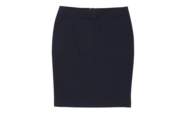 Armani Mini Pencil Skirt - 34w Uk 14 Navy Polyester Blend
