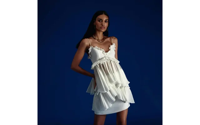 Asymmetrical Mini Skirt - 44 White