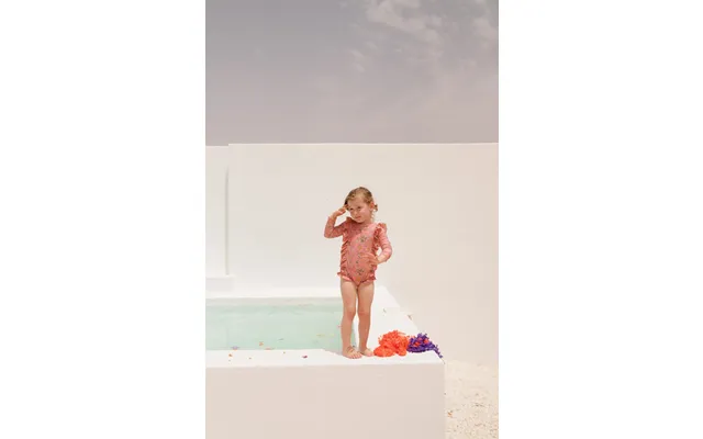 Aurelia Girl's Swimsuit - Bohemian Strawberry Size 7 Years