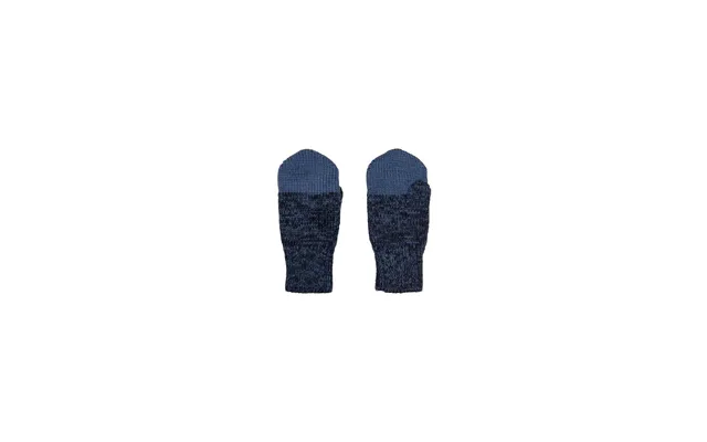Baby Merino Wool Mittens Blue - 1-2 Years