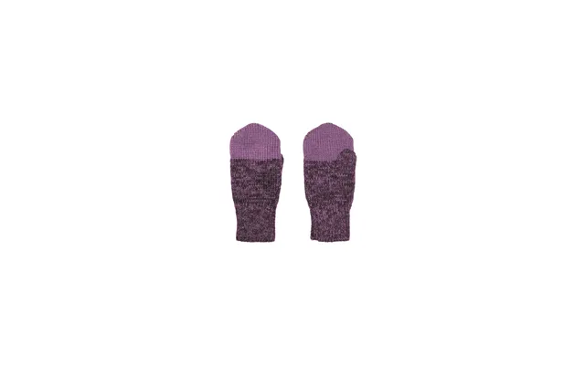 Baby Merino Wool Mittens Purple - 1-2 Years