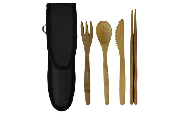Bagitoware Bamboo Cutlery Set - Granite Black
