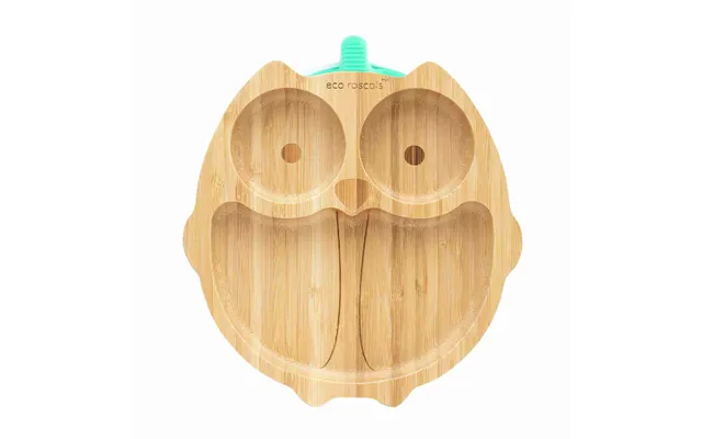 Bamboo Owl Suction Plate - Green