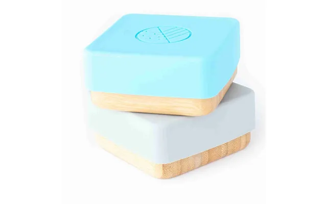 Bamboo Snack Pots - Blue And Grey