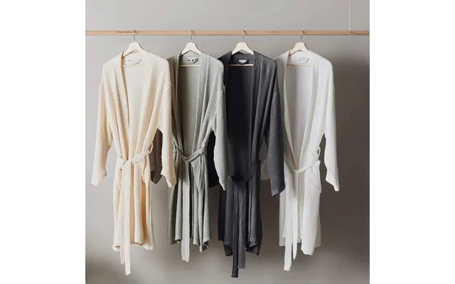 Bamboo Waffle Bathrobe - Sage S
