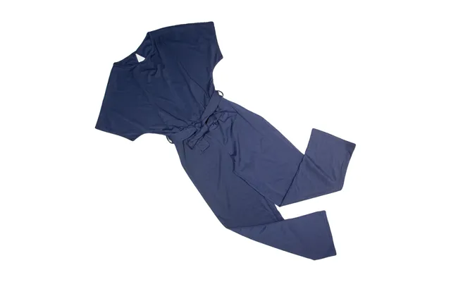 Belted Womens Jumpsuit Blue Wide-leg S