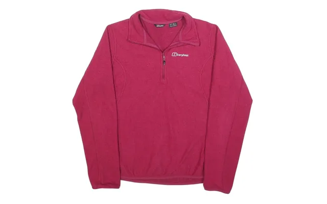 Berghaus Womens Pink Polyester Plain Pullover Jumper Uk 14 Outdoor Fleece