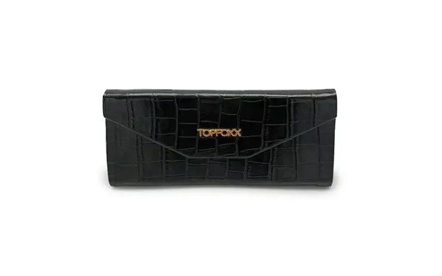 Black Faux Croco Hard Case - Black Os