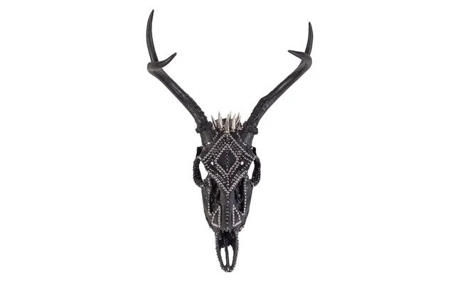 Black Out Armored Deer Skull