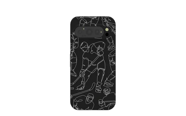 Black Play Sketch Google Pixel 9 9 Pro Case