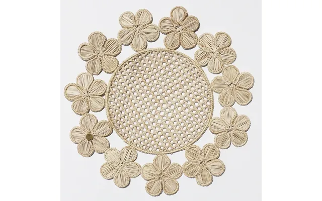 Blossom Place Mat - Handmade Iraca Palm Placemat