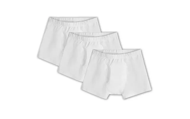 Boys Organic Cotton Boxer Briefs 3 Pack - White Medium 8