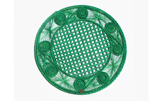Caracoli Red Iraca Straw Placemats - Pack Of 6
