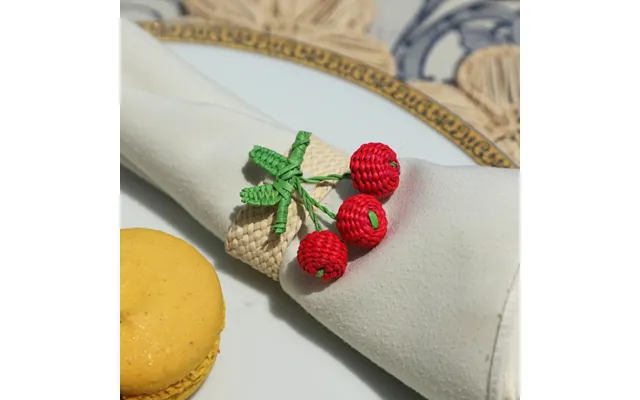 Cherry Napkin Ring - Made Of Iraca Palm