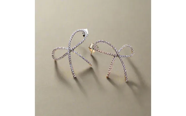 Chic Bow Tie Glamour Earrings Gold Bow Tie Stud Jewelry