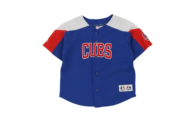 Chicago Cubs Age 5-6 Majestic Mlb Jersey - Small Blue Polyester Size Small