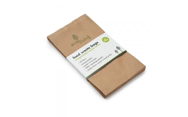 Compostable Food Waste Paper Bags - 25 Pack