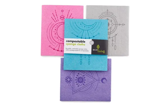 Compostable Sponge Cleaning Cloths - 4 Pack Spiritual