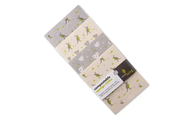 Compostable Sponge Cleaning Cloths - 4 Pack Wildlife Rescue