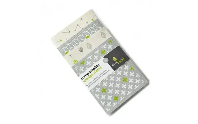 Compostable Sponge Cleaning Cloths Size 2 Pack - Cubes