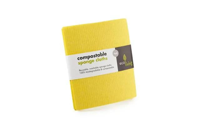 Compostable Uk Sponge Cleaning Cloths - 4 Pack