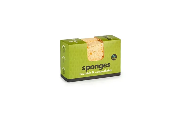 Compostable Uk Sponge Size 1 Wavy And 1 Large