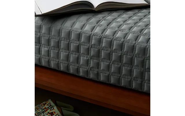 Coverlet Set - Full Queen Blue Sateen