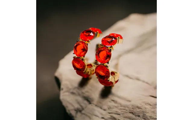 Crimson Elegance Earrings Luxury Red Statement Earrings