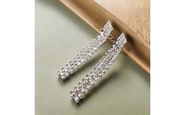 Dazzling Cascade Faux Diamond Earrings - Elevate Elegance