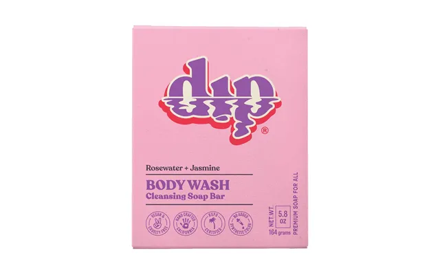 Dip Body Wash Cleansing Soap Bar - Rosewater & Jasmine