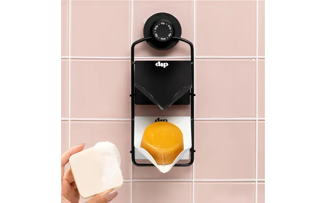 Dip Shower Rack With Black And White Stands
