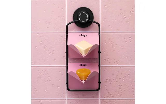 Dip Shower Rack With Pink And Pink Stands