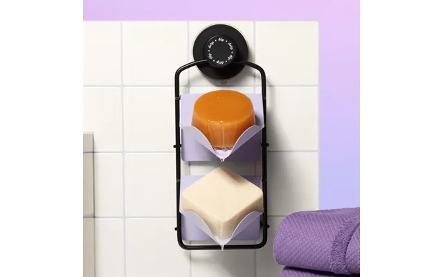 Dip Shower Rack With Purple And Purple Stands