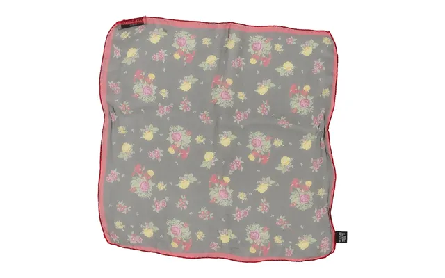 Dolce & Gabbana Floral Handkerchief - No Size Black Silk