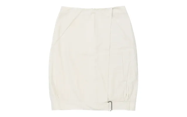 Dries Van Noten Pencil Skirt - 30w Uk 10 White Cotton