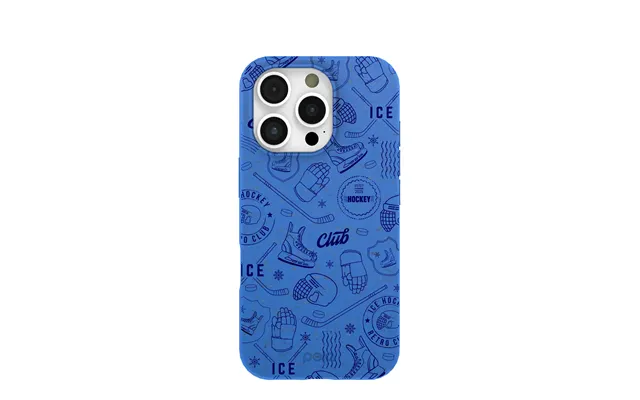 Electric Blue Hockey Postage Iphone 16 Pro Case